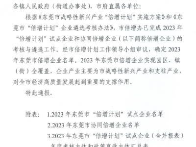 屢獲殊榮！國亨公司再次入選“倍增計劃”企業(yè)